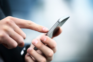 photo of smart phone in hands